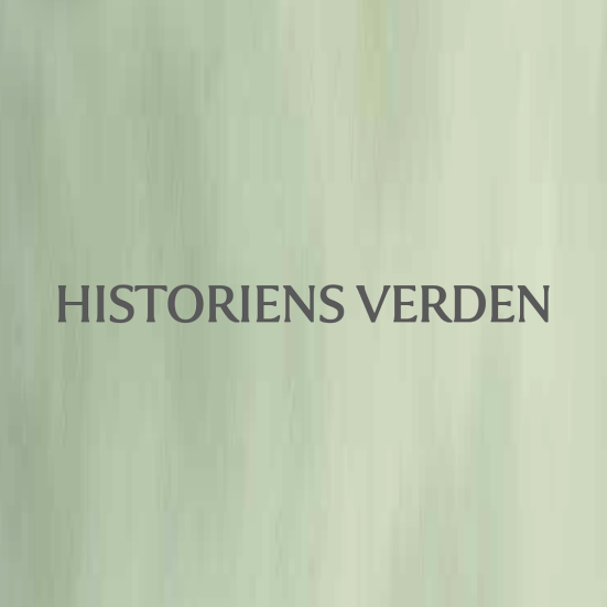 historiens verden - tekst på grøn baggrund