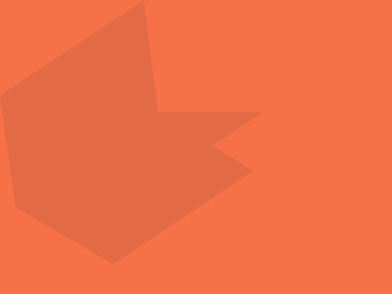 Orange grafisk baggrund med enkle geometriske former