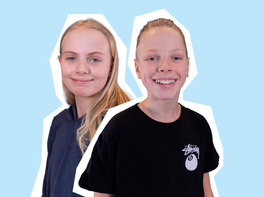 Billede af en dreng og en pige