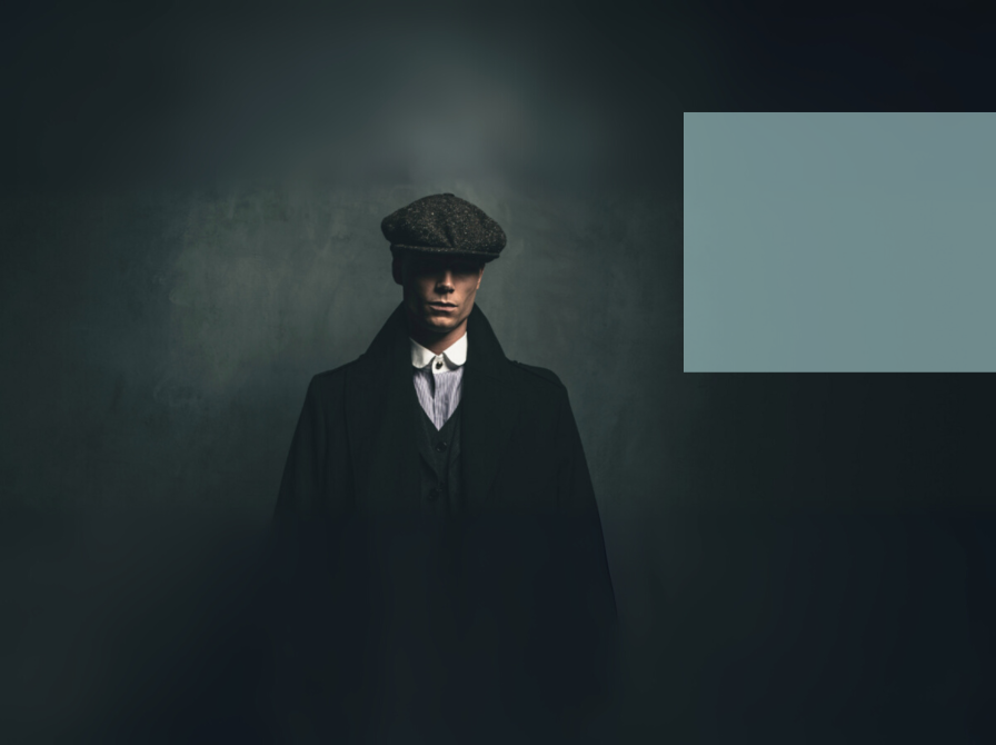 gangster i 50er-stil med sixpence